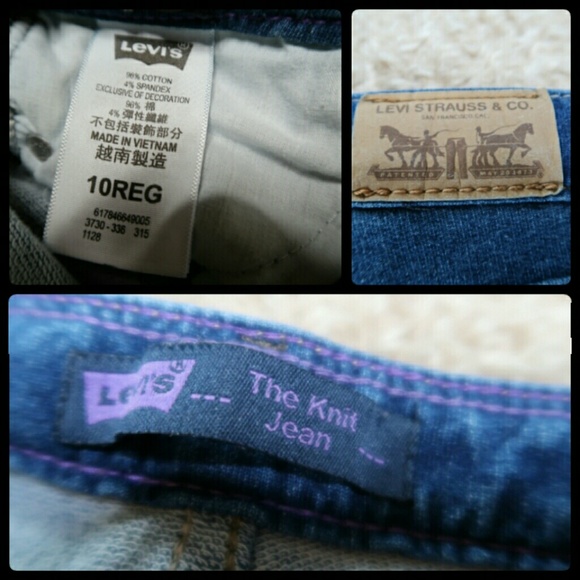 💖GIRLS SIZE 10 LEVIS BLUE JEANS 💖 - Picture 4 of 5